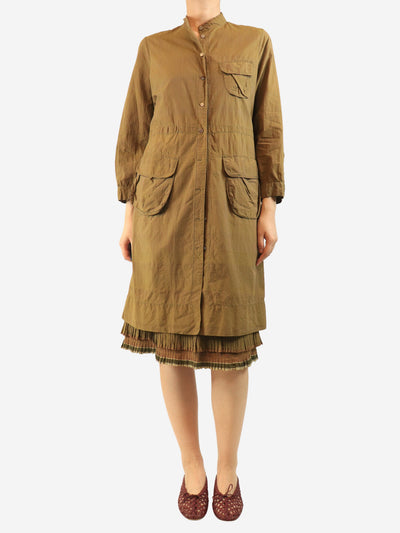 Khaki cotton pocket shirt - size L Dresses Dosa 