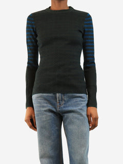 Blue striped knit top - size S Knitwear Victoria Beckham 