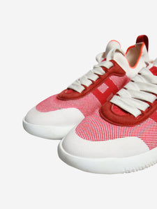 Hermes Red and white Crew trainers - size EU 38.5 (UK 5.5)