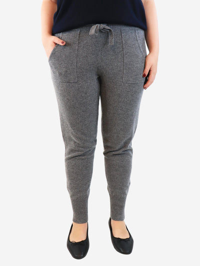 Grey wool-blend knit trousers - size XL Trousers Eres 