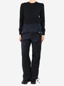 Dion Lee Black parachute trousers - size S