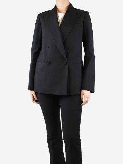 Black double-breasted wool blazer - size UK 8 Coats & Jackets Joseph 