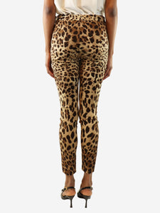 Dolce & Gabbana Leopard print trousers - size UK 6