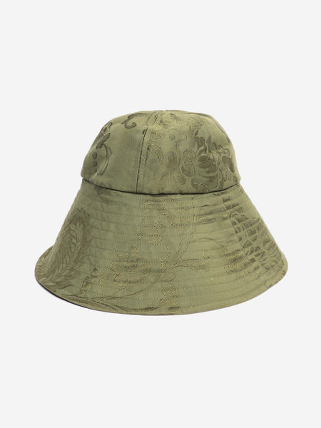 Green jacquard bucket hat product image