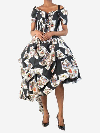 Black Queen Of Hearts dress Spring 2018 - size UK 6 Dresses Dolce & Gabbana 