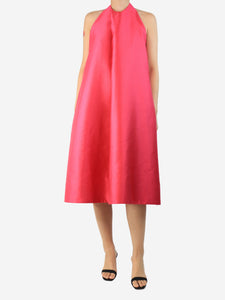 Solace London Pink Fuschia Elise halter dress - size UK 8