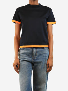 Black contrast-trim t-shirt - size XS Tops Loro Piana 