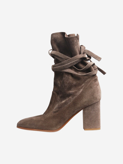 Brown suede ankle boots - size EU 39 Boots Zimmermann 