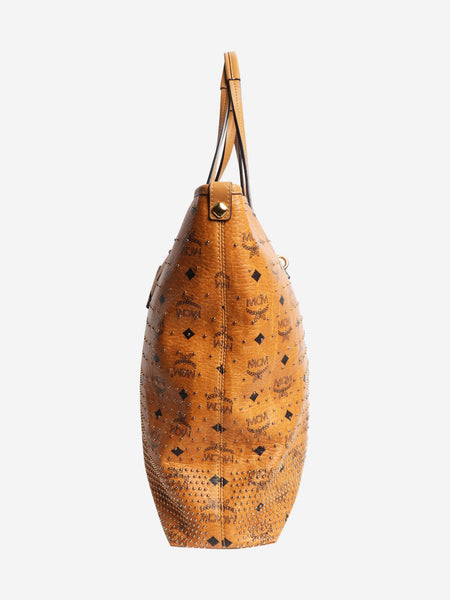 Tan Liz studded tote bag alternate image