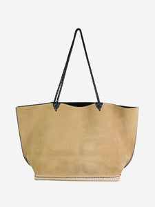 Altuzarra pre owned beige suede tote bag Sign of the Times