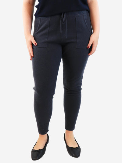 Grey wool-blend knit trousers - size L Trousers Eres 