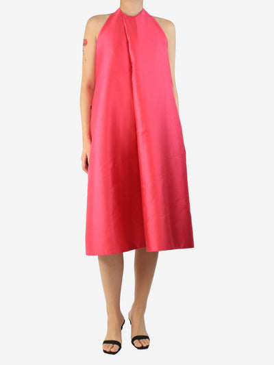 Pink Fuschia Elise halter dress - size UK 8 Dresses Solace London 
