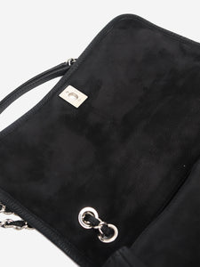 Chanel Black 2011 lambskin quilted messenger bag