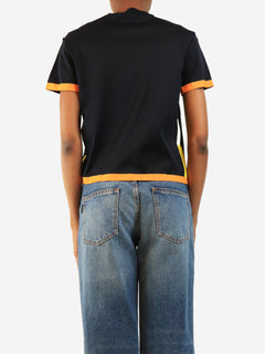 Black contrast-trim t-shirt - size XS Tops Loro Piana 