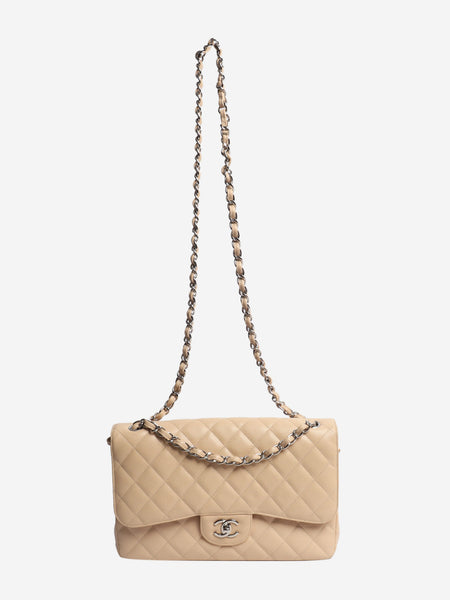 Beige 2017 large caviar Classic Double Flap bag alternate image