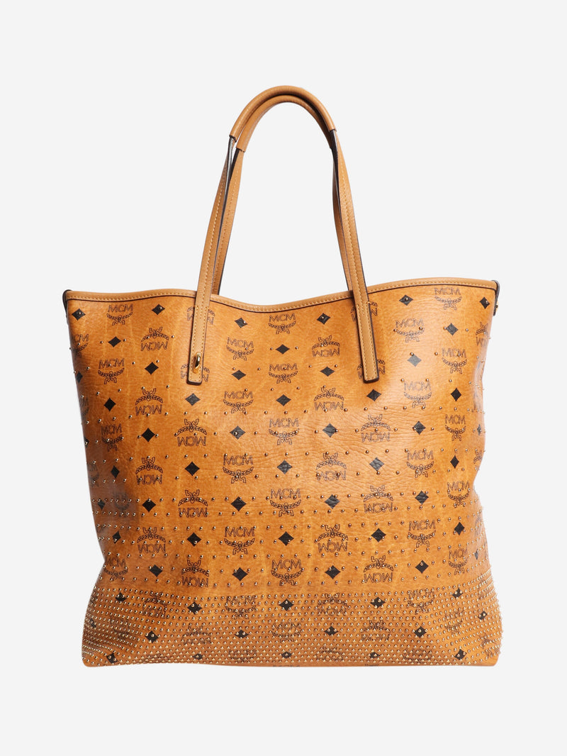 Tan Liz studded tote bag Tote Bags MCM 