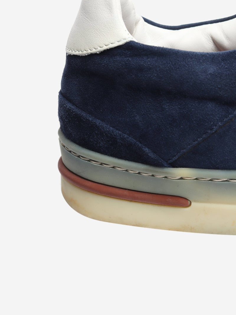Navy suede trainers - size EU 39 Trainers Loro Piana 