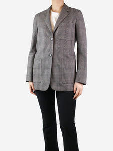 Margaret Howell Grey checkered wool blazer - size UK 8