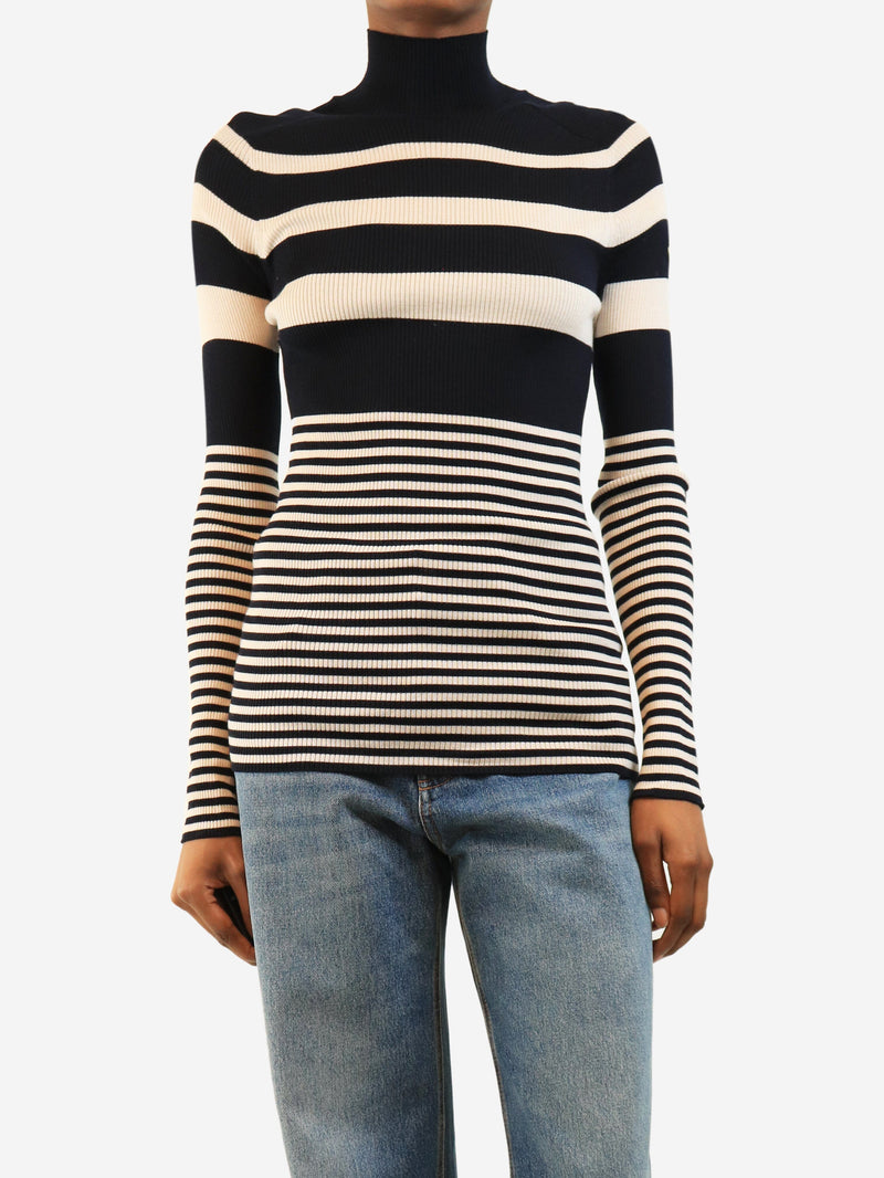 Navy striped long sleeve top - size S Knitwear Moncler 
