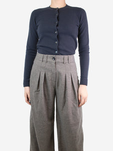 Holland & Holland Dark grey cashmere cardigan - size S
