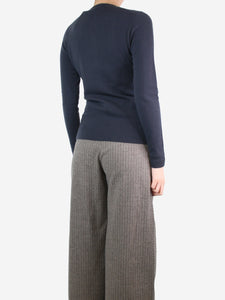 Holland & Holland Dark grey cashmere cardigan - size S