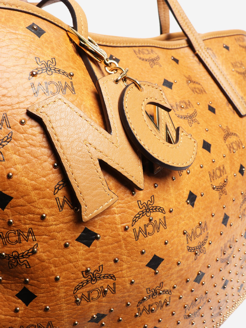 Tan Liz studded tote bag Tote Bags MCM 