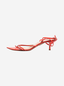 Aquazzura Coral leather kitten-heel sandals - size EU 41.5