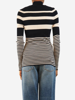 Navy striped long sleeve top - size S Knitwear Moncler 