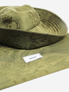 Green jacquard bucket hat Hats Erdem 
