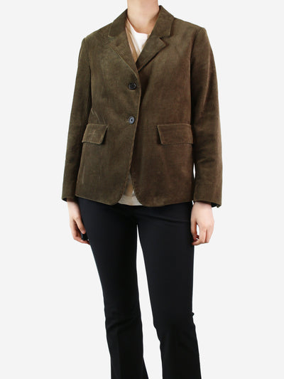 Green corduroy blazer - size UK 8 Coats & Jackets Margaret Howell 