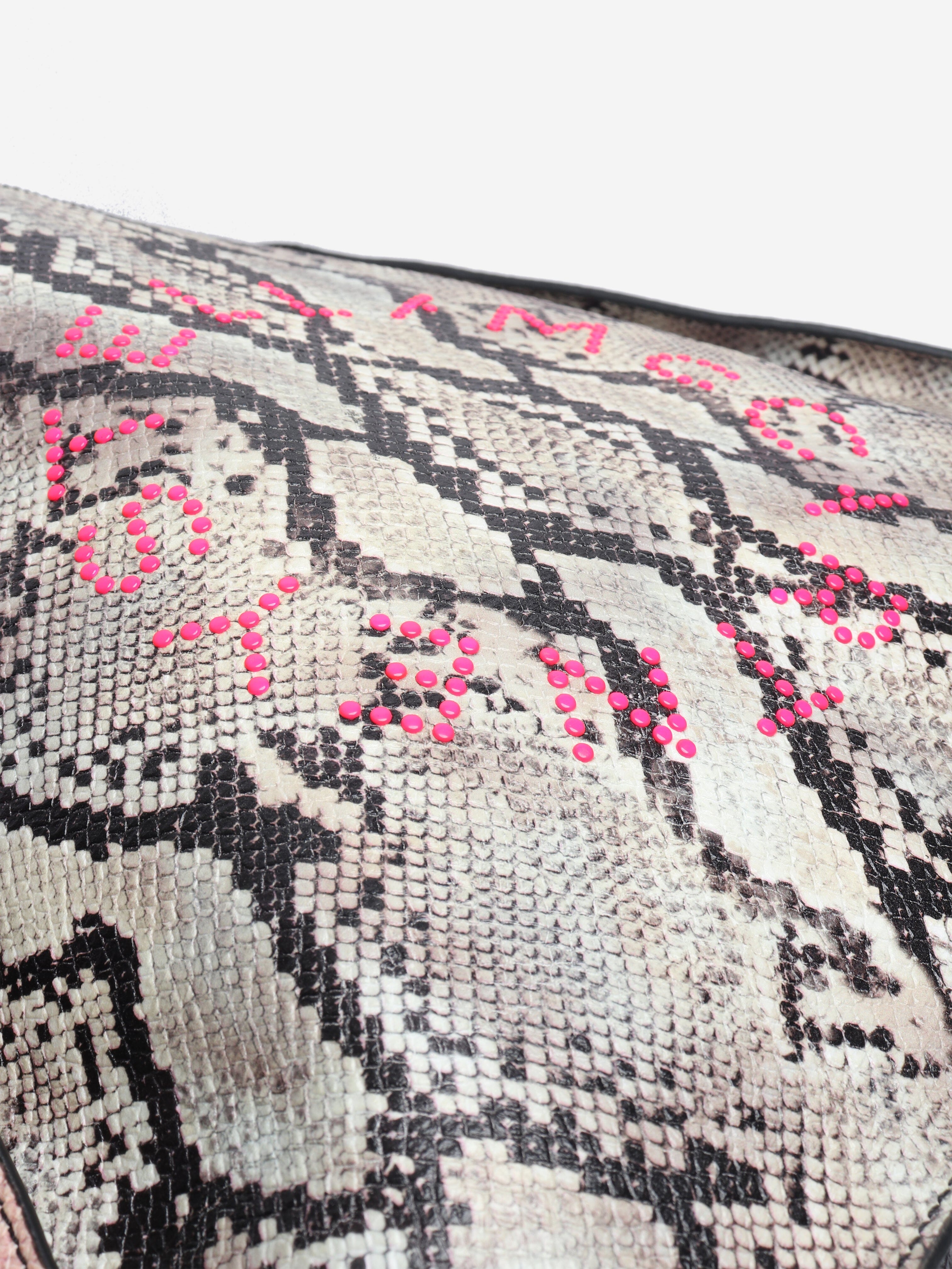 Multicolour faux-snakeskin tote bag Tote Bags Stella McCartney 