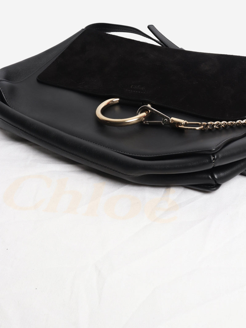 Black Faye suede-leather bag Shoulder bags Chloe 