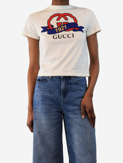 White Interlocking G 1921 graphic t-shirt - size XS Tops Gucci 