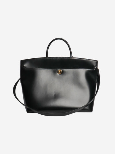 Black leather 2way tote bag Tote Bags Burberry 
