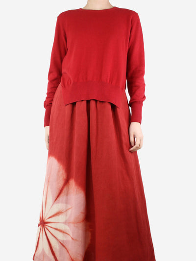 Red side-slit jumper - size UK 10 Knitwear Isabel Marant Etoile 