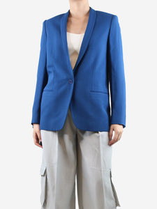 Stella McCartney Blue single-breasted blazer - size UK 12