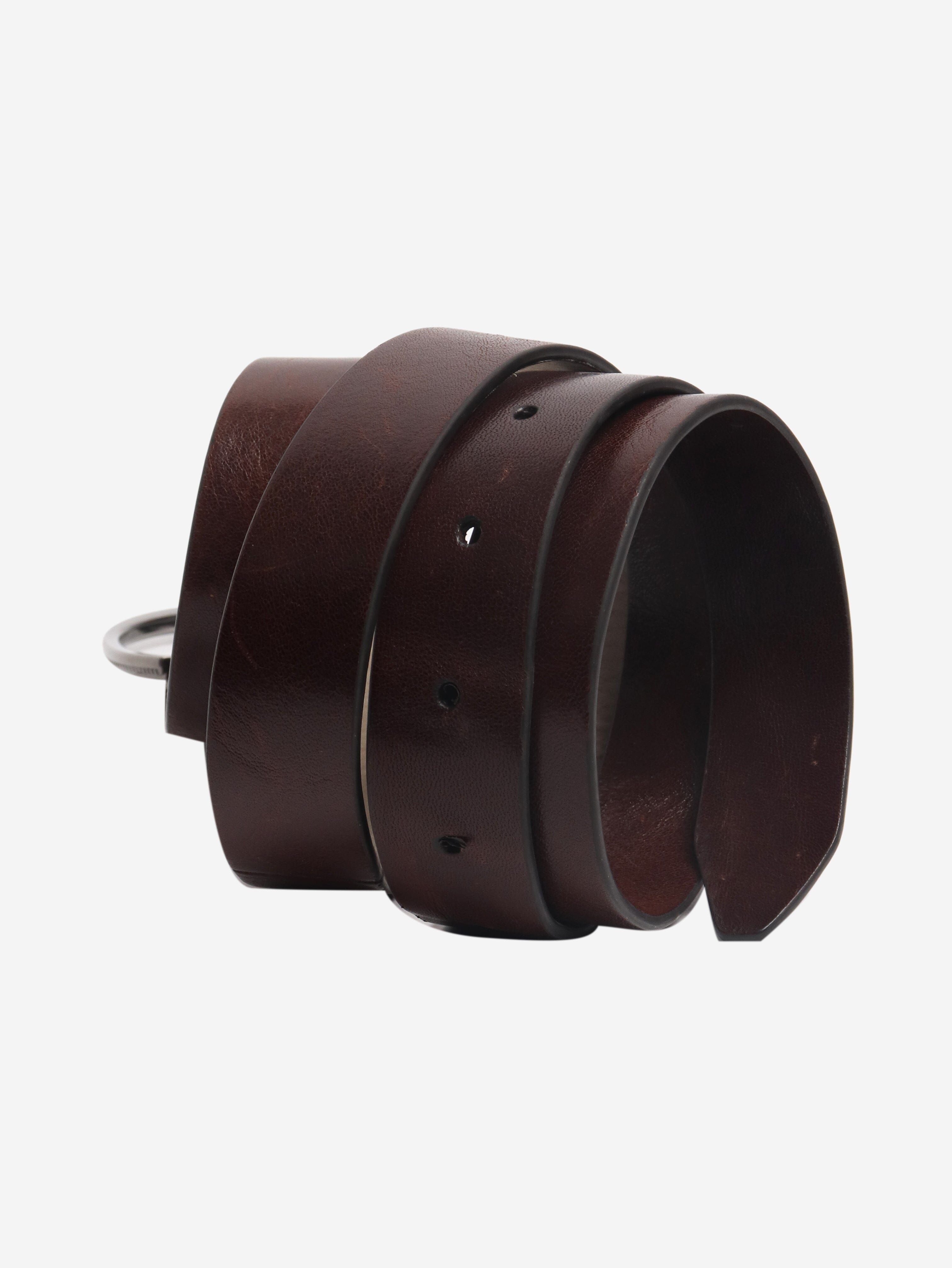 Brown leather thin belt Belts Brunello Cucinelli 