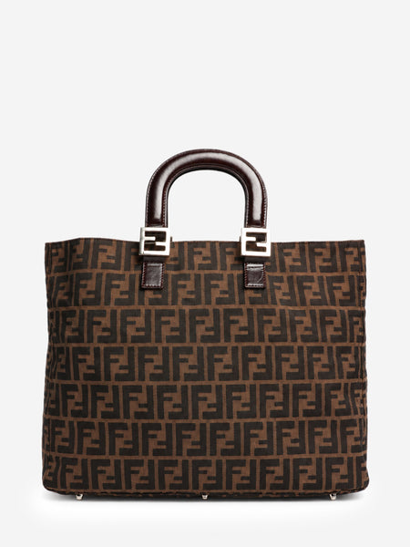 Brown vintage Zucca canvas tote bag product image