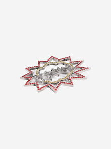 Silver pop art crystal brooch Brooches Chanel 
