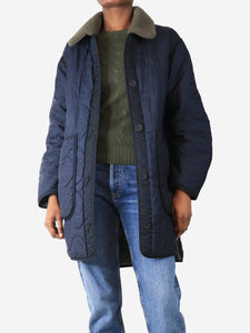 Marfa Stance Navy quilted coat - size XXS