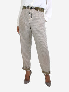Sacai Multi elasticated printed trousers - size M