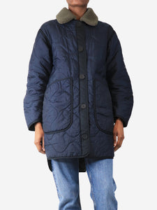 Marfa Stance Navy quilted coat - size XXS
