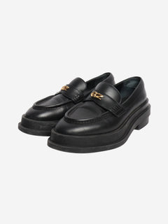 Black chunky leather loafers - size EU 37.5 Flat Shoes Giuseppe Zanotti 