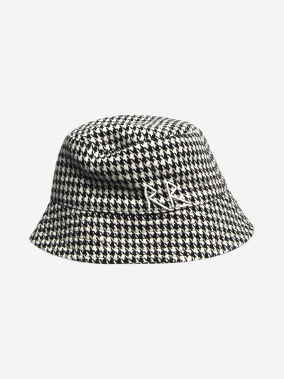 Black and white houndstooth bucket hat Hats Ruslan Baginskiy 