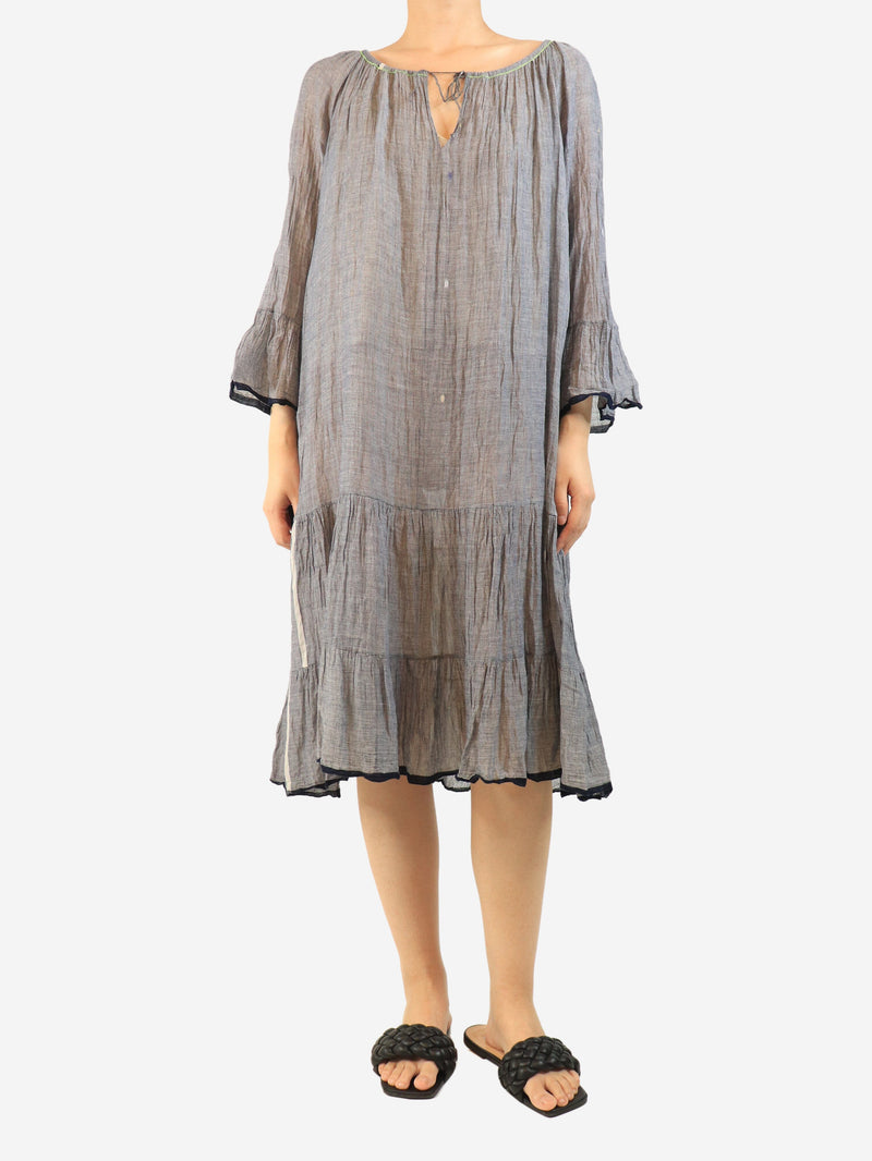 Faded blue sheer tunic - size L Dresses Dosa 