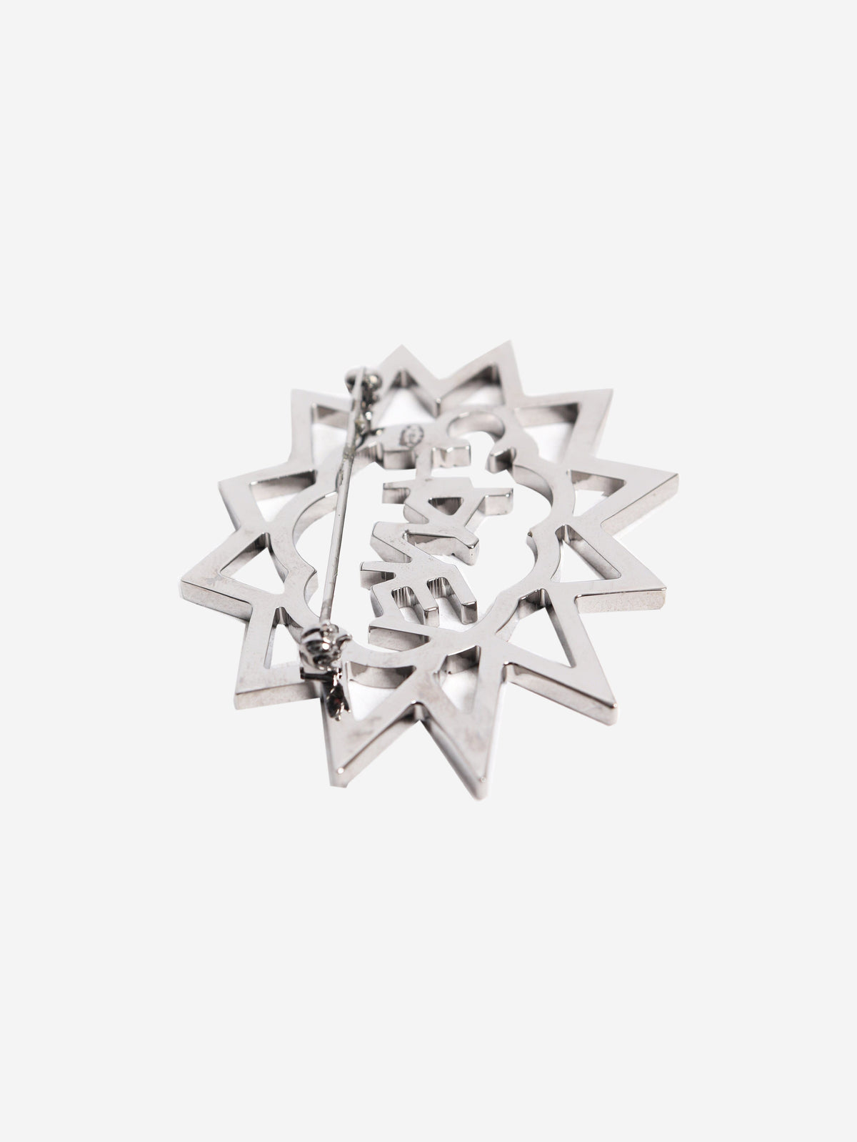 Silver pop art crystal brooch Brooches Chanel 