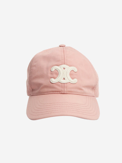 Pink logo cap - size L Hats Celine 