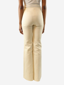 Joseph Cream Tavi cotton sateen trousers - size UK 6