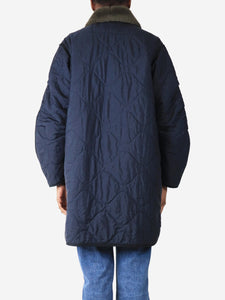 Marfa Stance Navy quilted coat - size XXS