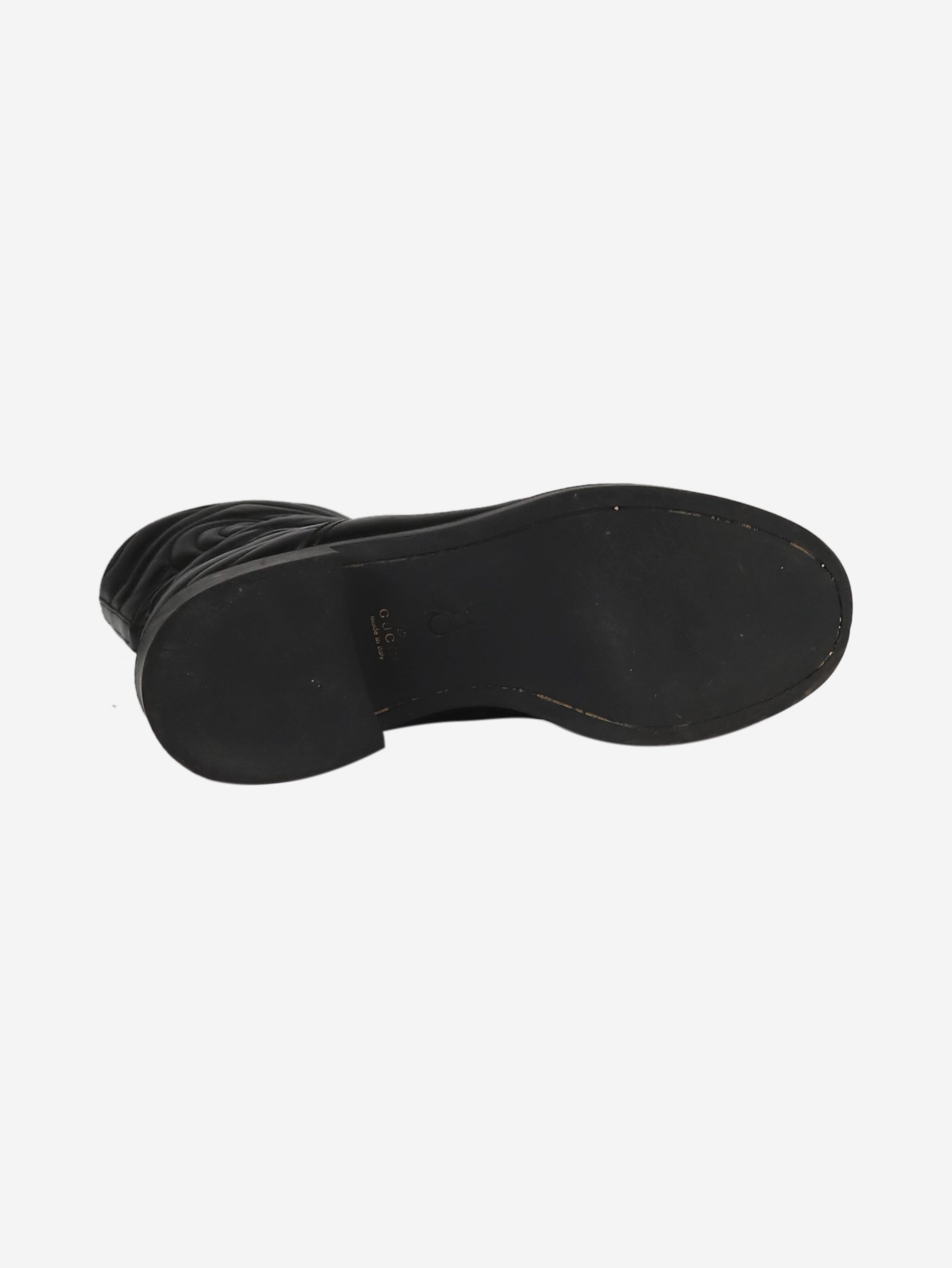 Black leather ankle boots - size EU 37.5 Boots Gucci 